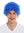 MMAM-9M-K2079 wig carnival men women clown short afro frizzy curly frizzy head blue