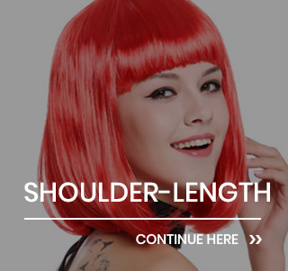Shoulder-length party wigs