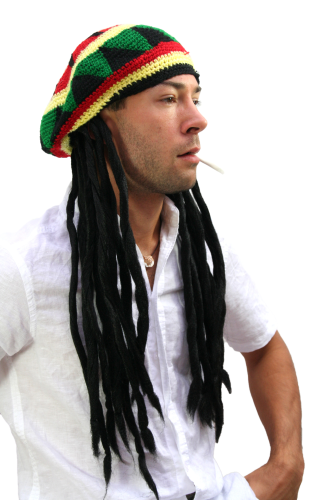 Smiffys Adultes Dreadlock Wig Hippie Jamaican Rasta Reggae Accessoire Déguisement 