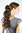 Hairpiece PONYTAIL long curls BRUNETTE Mix (NC218 Colour 2T30) brown extension