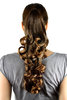 airpiece PONYTAIL medium length slightly curled BRUNETTE MIX BROWN (NC19 Colour 2T30) Extension