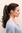 Hairpiece PONYTAIL medium length straight, wavy ends BROWN (T400 Colour 8) brunette Extension