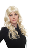 ANGELIC Lady Quality Wig long PLATINUM BLONDE slight curl (6313 Colour 613)