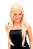 BREATHTAKING blonde LADY Quality WIG very long BLOND MIX straight SEXY PARTING (3110 Colour 27T613)