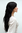 SEXIEST Lady QUALITY Wig LATIN BLACK slight curls VERY LONG coy PARTING (9333 Colour 2)