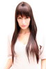 NAUGHTY & SEXY cut LADY Quality WIG brunette brown FRINGE (LA033 Colour 2T33B)