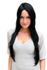POCAHONTAS Quality Lady Wig BLACK Native/Indian Beauty, straight VERY LONG (3110 Colour 1B)