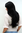 BREATHTAKING black LADY QUALITY WIG very long straight SEXY PARTING (3111 Colour 1B) Cosplay Gothic