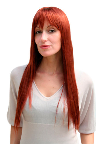 JEZEBEL copper red TEMPTRESS Lady Quality WIG long straight fringe SEXY (9293 Colour 130)