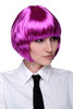 Party/Fancy Dress/Halloween Lady WIG Bob fringe short pink/purple disco LM-125-PC51 COSPLAY