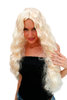 Party/Fancy Dress Lady WIG long middle parting platinum blond ANGEL Fairy Diva Femme Fatale