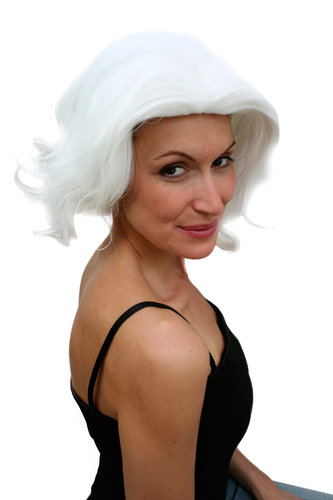 Party/Fancy Dress Lady WIG SEXY retro regal backcombed front PLATINUM BLOND Society Drag Queen