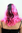 Party/Fancy Dress/Halloween Lady WIG long BLACK and PINK two-face PUNK EMO COSPLAY GOTH straight