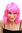 Party/Fancy Dress/Halloween Lady WIG side-combed fringe VERY CUTE shoulder-length PINK disco TECHNO