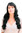 DIVA Golden Age Hollywood FEMME FATALE Lady QUALITY Wig LONG wavy BLACK (9255 Colour 1B)