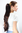 Ponytail/Extension BROWN/BRUNETTE mix very long, slightly wavy 70 cm Butterfly CLAMP/Claw Grip