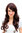 Lady Quality Wig naturally looking BROWN BRUNETTE MIX strands wavy soft curls