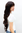 VERY LONG Lady Wig Fashion Wig SEXY FRINGE natural looking slight wave mixed BROWN brunette 80 cm