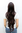 VERY LONG Lady Wig Fashion Wig SEXY FRINGE natural looking slight wave mixed BROWN brunette 80 cm