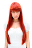 TEMPTRESS stunning LONG sinful sexy RED Lady Wig Fringe 3227-135 60 cm Mistress Roleplay Cosplay