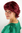 Lady Fashion Quality BOB Wig short COOL unruly voluminous style RED reddish AUBERGINE Parrucca