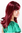 VERY CHIC & SEXY Lady Quality Wig reddish aubergine RED long STRAIGHT curved ends Parrucca