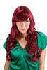 STUNNING Lady Fashion Quality Wig RED great volume slight curls 285-39 60 cm Peluca