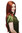 EXTREMELY LONG Lady Fashion Wig straight MIDDLE PARTING ruby RED 75 cm sexy 70s Look Peluca Prui