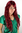VERY LONG Lady Wig Fashion Wig curly wavy wet look RED 9333-39 75 cm Peluca Pruik