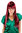 VERY LONG Lady Wig Fashion Wig layered cut FRINGE straight RED reddish aubergine 70 cm Peluca Pruik