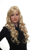 STUNNING Lady Fashion Quality Wig BRIGHT BLOND blonde wavy slightly curly 9204S-611 very long 70 cm