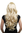 STUNNING Lady Fashion Quality Wig PLATINUM BLOND bright blonde wavy slightly curly very long 70 cm