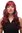 STUNNING Lady Fashion Quality Wig RED aubergine great volume slight curls 7633-39 LONG 65 cm Peluca