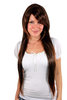 VERY LONG Lady Wig Fashion Wig layered cut straight mixed BROWN brunette (2T30) 70 cm Peluca Pruik