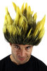 Party/Fancy Dress/Halloween WIG men FIRE DEVIL Loki Puck MAD SCIENTIST Demon Imp RED pointy spiny