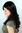 STUNNING High quality LADY WIG long BLACK wavy slight curls 9319-1B 60 cm