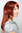 VERY CHIC & SEXY Lady Quality Wig RED layered cut FRINGE STRAIGHT 50 cm COSPLAZ Peluca Parrucca