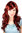 Long Lady Fashion Quality Wig RED slight curl 9329-35 65 cm Peluca