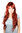 AMAZING high quality LADY WIG ruby RED wavy slight curls 9331-35 VERY LONG 70 cm