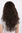 VOLUMINOUS Lady Fashion Quality Wig DARK BROWN wavy FRINGE 3257-4 55 cm Peluca