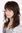 Lady Quality Wig medium long FRINGE straight full voluminous top wavy wet-look strands MIXED BROWN