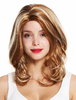 Simply Irresistible LADY QUALITY WIG long MIXED streaked BLOND with PLATINUM strands MIDDLE PARTING