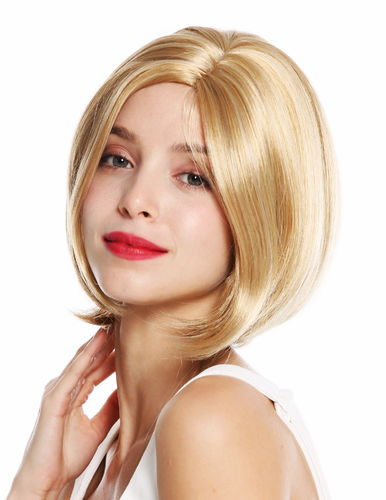 SEXY Lady Fashion Quality BOB Page WIG Short MEDIUM BLOND blonde naughty MIDDLE PARTING
