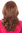 SEXY Lady Quality Wig LONG wavy voluminous BROWN BRUNETTE with RED & BLOND strands streaked PARTING