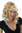 Party/Fancy Dress Lady WIG long slightly curly BLONDE with PLATINUM BLOND ends FRINGE Goldilocks