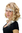 Party/Fancy Dress Lady WIG long slightly curly BLONDE with PLATINUM BLOND ends FRINGE Goldilocks