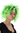 Party/Fancy Dress Lady WIG wild retro 80ies BLACK & NEON GREEN mixed strands streaked Drag Queen