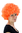 Party/Fancy Dress/Halloween/Soccer WIG gigantic super volume ORANGE disco AFRO funky huge HAIR!