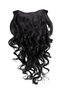 Hairpiece Halfwig 7 Microclip Clip In Extension VERY long BEAUTIFUL curls curled curly BLACK