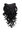 Hairpiece Halfwig 7 Microclip Clip In Extension VERY long BEAUTIFUL curls curled curly BLACK